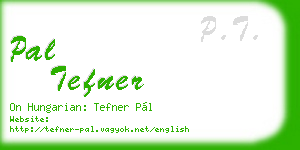 pal tefner business card